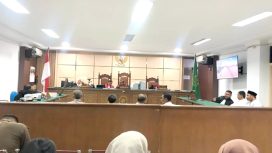 Suasana sidang kasus korupsi beasiswa pemerintah Aceh (Riska Zulfira/masakini.co)