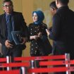 Dirut Pertamina Nicke Widyawati di Gedung KPK.