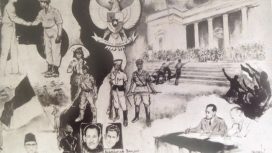 Ilustrasi sejarah perjuangan Indonesia (Sumber: Kemendikbud).