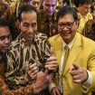 Jokowi Bersama Airlangga Hartarto (Doc. ANTARA Foto)