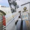 Gedung KPK dan Gedung Kementerian ESDM.