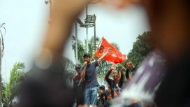 Sejumlah Artis Menggelar Unjuk Rasa Revisi UU Pilkada (Doc. Bisnis.com)