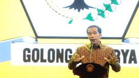 Jokowi di Munaslub Golkar (Setkab RI)