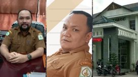 Direktur RSUD Muda Sedia, Andika Putra - Kepala Inspektorat Kabupaten Aceh Tamiang, Aulia Azhari - Gedung RSUD Aceh Tamiang.