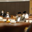 Menag Yaqut Menghadiri Rapat di DPR (Doc. Sindo News)