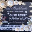 Ilustrasi Karangan Bunga dari Wanita Diduga Ancha Putri (Istimewa)