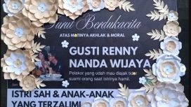 Ilustrasi Karangan Bunga dari Wanita Diduga Ancha Putri (Istimewa)