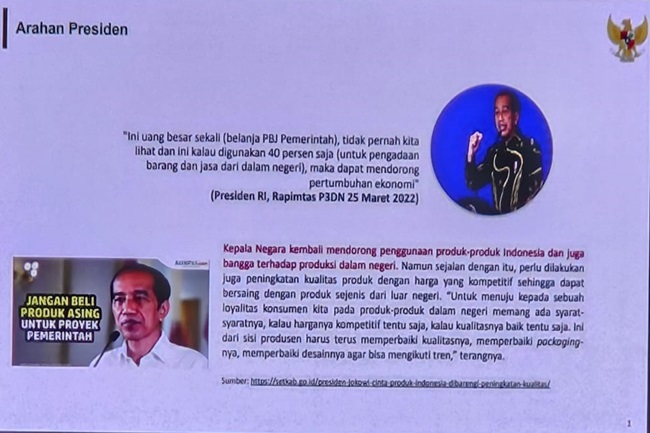 Araha Presiden tentang TKDN.