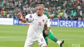 Ragnar Oratmangoen saat Timnas Indonesia vs Arab Saudi (Doc. PSSI)