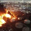 Kebakaran depo BBM Pertamina di Plumpang, Jakarta Utara, Maret 2023.