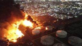 Kebakaran depo BBM Pertamina di Plumpang, Jakarta Utara, Maret 2023.