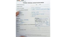 Surat terima laporan Tanah untuk Anak Negeri (TUAN) terhadap mantan Walikota Solo FX Hadi Rudyatmo ke KPK Rabu (04/09) (Foto: Ist.)