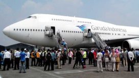 Pesawat Garuda Indonesia (Sumber: Antara).