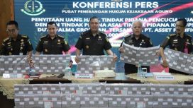 Kejagung menyita uang 450 milair kasus duta palma. (Dok. Kejaksaan Agung)