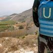 Penjaga Perdamaian di Perbatasan Lebanon-Israel (AFP/Mahmoud Zayyat)