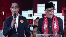 Ridwan Kamil vs Pramono Anung di Debat Pilkada Jakarta (Doc. Tribun News)
