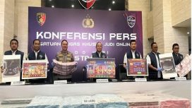 Konferensi Pers Pengungkapan Kasus Judi Online di Gedung Bareskrim, Jakarta (Doc. Detik)