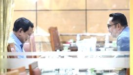 Pertemuan Empat Mata Prabowo dan Ridwan Kamil (ANTARA Foto)