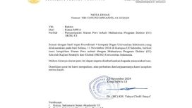 Surat keterangan pers Majelis Wali Amanat Universitas Indonesia tentang penangguhan gelar doktor Menteri ESDM Bahlil Lahadalia.