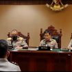 Wakapolri Komjen (Pol) Ahmad ketika memimpin sidang etik Ferdy Sambo dalam kasus meinggalnya Brigadir Jhosua.