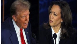 Trump vs Harris di Sesi Debat Capres (Doc. REUTERS)