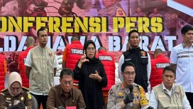 Konpers Pengungkapan Kasus Penimbunan Pupuk Bersubsidi (Doc. Kompas)