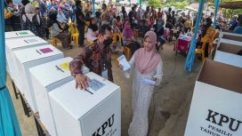 Suasana pemilihan umum 2024 (Foto: ANTARA/Wahdi Septiawan)