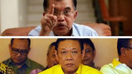 Jusuf Kalla dan Agung Laksono berebut Palang Merah Indonesia.