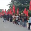 Petani dari Riau dan Jambi melakukan longmuch menuju Jakarta. (Indonesiawatch/Ist)