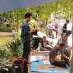 Petani dari Riau dan Jambi menyatakan akan tetap bertahan di depan Kemenhut hingga mendapat keadilan atas tanah mereka. (Indonesiawatch.id/Ist)