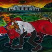 Salah satu lukisam karya Yos Suprapto. (Indonesiawatch.id/Dok Yos Suprapto)