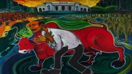 Salah satu lukisam karya Yos Suprapto. (Indonesiawatch.id/Dok Yos Suprapto)