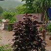 Momen satu rumah hanyut terbawa banjir di Soppeng, Sulsel. (Indonesiawatch.id/Dok. BPBD Soppeng)