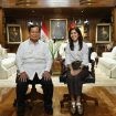Presiden Prabowo Subianto dan Menteri Komdigi, Meutya Hafid.