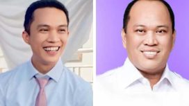 (Kiri) Adik Bupati Konawe Utara, Ikbar yang menjadi Bupati Konawe Utara terpilih & (Kanan): Bupati Konawe Utara saat ini: Ruksamin.