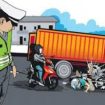 Ilustrasi kecelakaan lalu lintas (lakalantas). (Indonesiawatch.id/Dok. Dok. Polri)