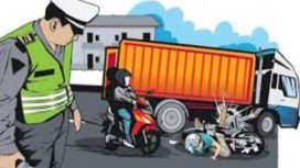 Ilustrasi kecelakaan lalu lintas (lakalantas). (Indonesiawatch.id/Dok. Dok. Polri)