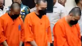 Tiga oknum anggota TNI AL tersangka kasus penembakan bos rental mobil. Dua dari 3 tersangka diancam hukuman mati. (Indonesiawatch.id/Screenshot Metrotv)