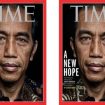 Setelah terpilih sebagai presiden tahun 2014, potret Jokowi menghiasi cover majalah Time dengan judul “New Hope”