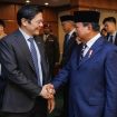 Presiden Prabowo Subianto dan Perdana Menteri Singapura Lawrence Wong. (Foto: Instagram/lawrencewongst)