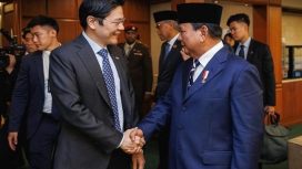 Presiden Prabowo Subianto dan Perdana Menteri Singapura Lawrence Wong. (Foto: Instagram/lawrencewongst)
