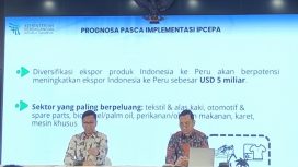 Direktur Jenderal Perundingan Perdagangan Internasional Kemendag, Djatmiko Bris Witjaksono di Kantor Kementerian Perdagangan, (12/08).