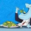 Ilustrasi Serakahnomic & Tamaknomic (Gambar: istockphoto.com)